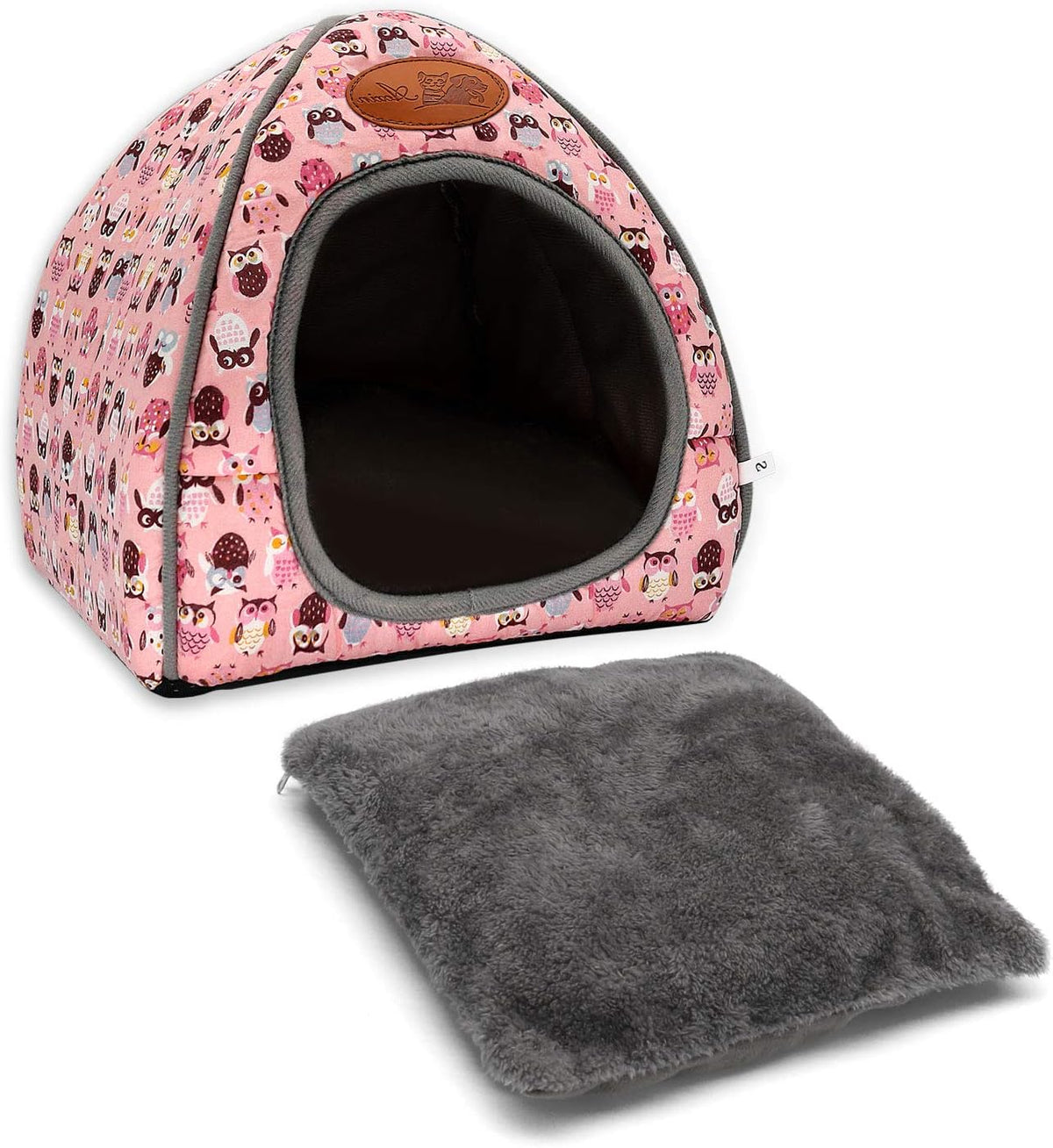 Guinea Pig Bed Hideout, Washable Hamster Cave for Small Animals