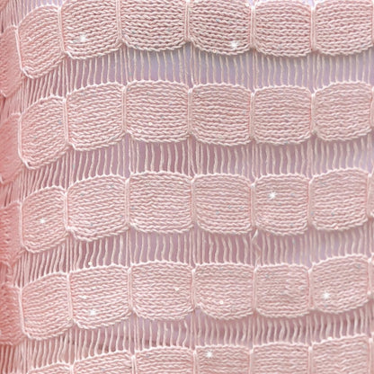 Linen rayon lyocell blend sequin yarn, superfine fingering weight (1), 150g/5.29oz (3 strands, 50g/191yds per strand)- 07-Peach