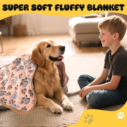 4 Pack Premium Soft Pet Blankets Washable, 23x16 Inch