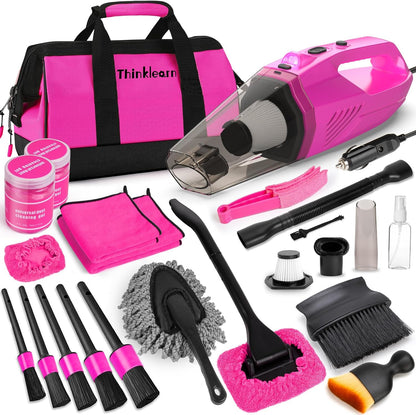 Car Cleaning Kit with High Power Car Vacuum Detailing Kit