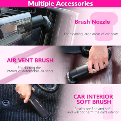 Car Cleaning Kit with High Power Car Vacuum Detailing Kit
