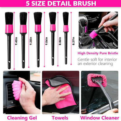 Car Cleaning Kit with High Power Car Vacuum Detailing Kit