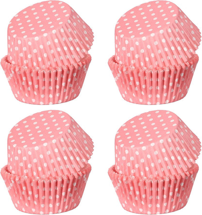 Cupcake Liners Pink, 100PCS Cupcake Liners for Baking, Standard Paper Baking Cups, Greaseproof Muffin Wrappers for Wedding Birthday Party