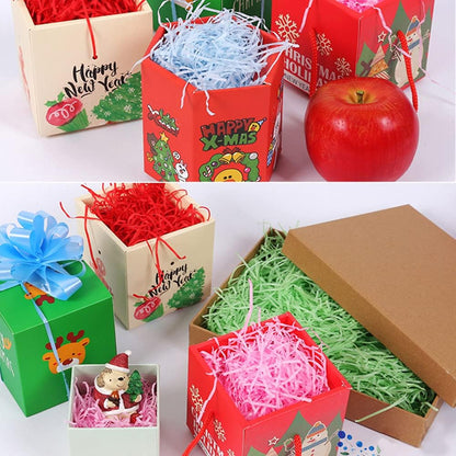 Raffia Paper Shreds, 100g Valentine's Day Shredded Paper for Gift Box, Crinkle Cut Paper Shred Filler for Gift Wrapping & Basket Filling(Light Pink)