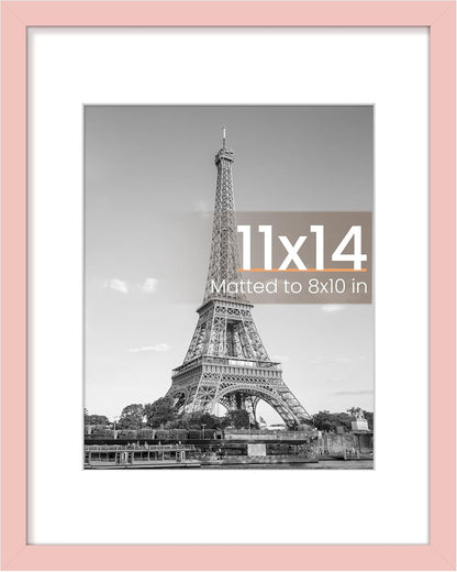 11x14 Picture Frame, Wall Decor Photo Frames, Pink 1 Pack