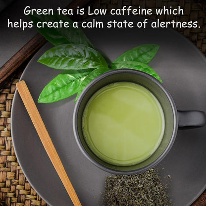 Organic Peach Ceylon Green Tea - 50 Packets - Natural Antioxidant Rich Herbal Leaf Teabags - USDA Certified 100% Non-GMO - Caffeinated Designer Gift Tin