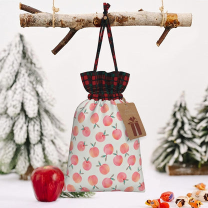 DRTGEDS Pink Peach 4.7x 6.9in Large Capacity Gift Bag With Drawstring For Your Halloween Precious Gifts 1pcs