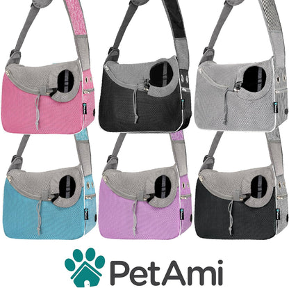Dog Sling Carrier for Small Dogs, Hands Free Crossbody Carrier, Pink
