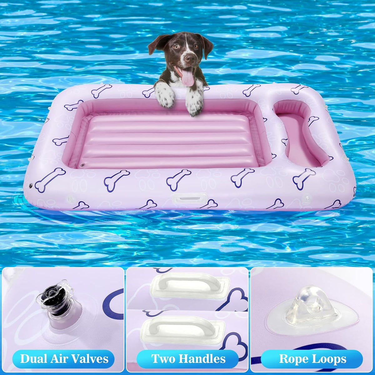 Tanning Pool Lounger, Large Tanning Pool for Adults with Pillow
