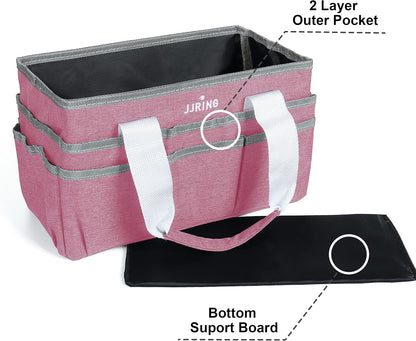 Craft Organizer Tote Bag Art Storage Caddy Pink