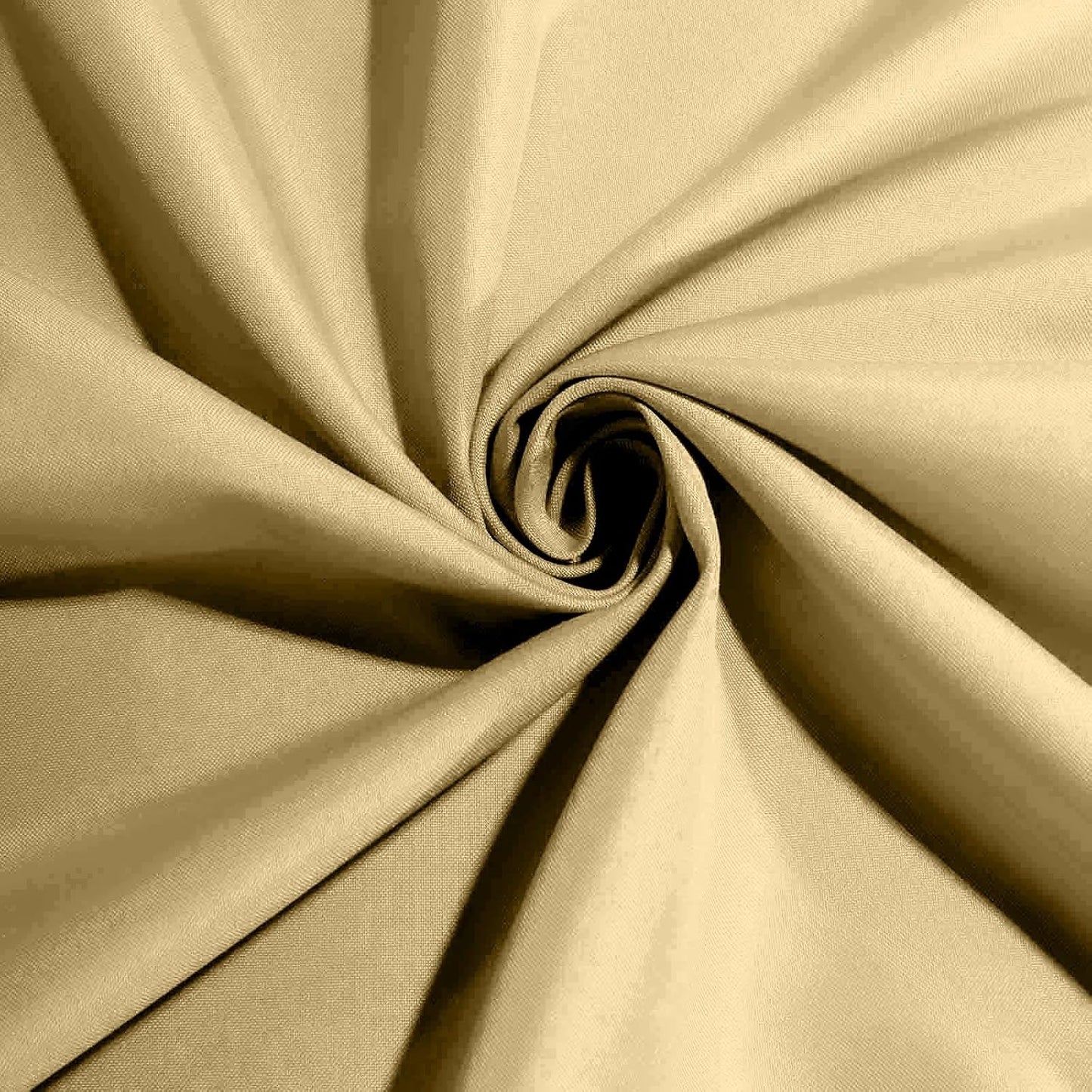 25 pcs 17-Inch Champagne Polyester Table Napkins Reusable Washable Wedding Party Dinner Linens Tableware Supplies