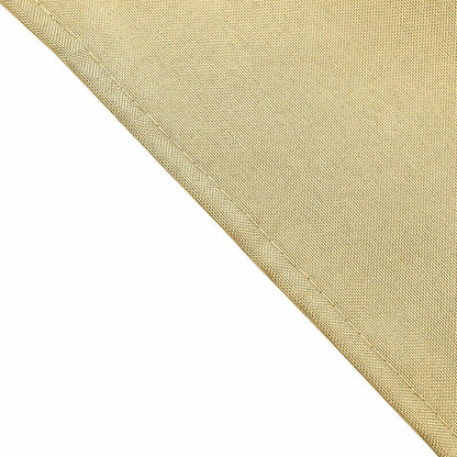25 pcs 17-Inch Champagne Polyester Table Napkins Reusable Washable Wedding Party Dinner Linens Tableware Supplies
