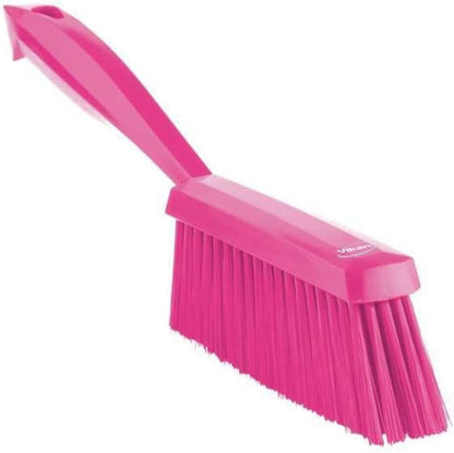 1 19/32 in W Bench Brush, Soft, 6 3/4 in L Handle, 7 in L Brush, Pink, Plastic, 13 in L Overall - 1 Each