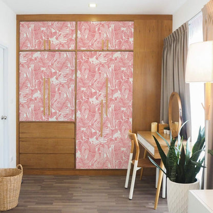 Tempaper Pink Lemonade Tropical Removable Peel and Stick Wallpaper, 20.5 in X 16.5 ft, Made in the USA