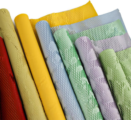 10Yard Honeycomb Packing Paper, 19.68Inch/50cm Width Colored Cushioning Wrap Paper Roll, Protective Packaging for Shipping & Moving