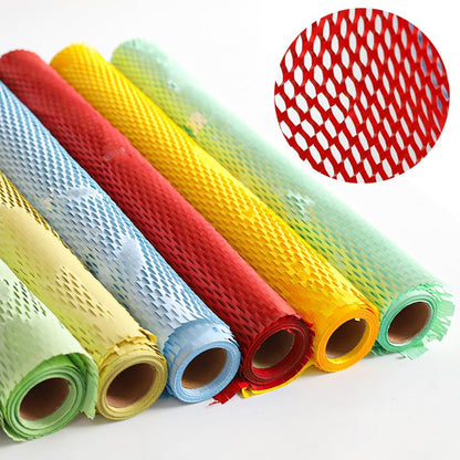10Yard Honeycomb Packing Paper, 19.68Inch/50cm Width Colored Cushioning Wrap Paper Roll, Protective Packaging for Shipping & Moving