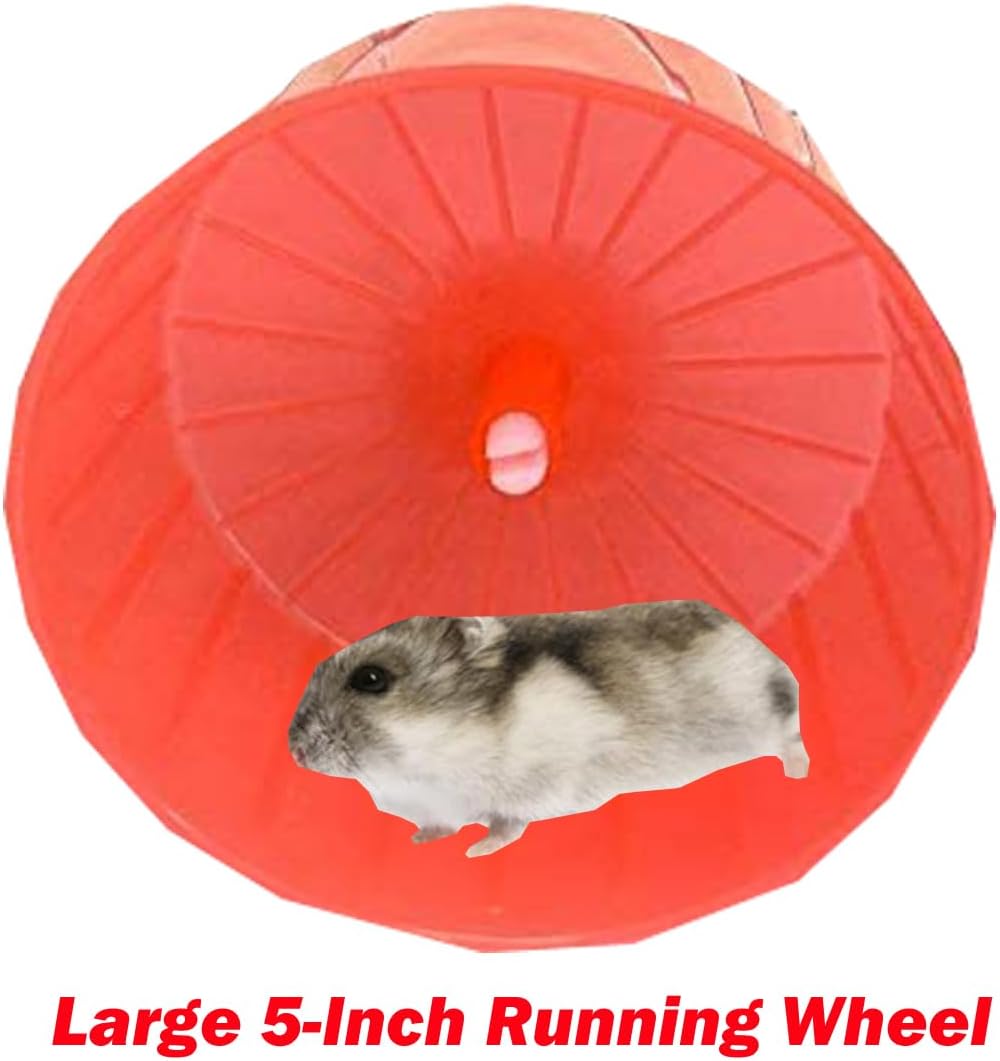Extra Large 23" Multi-Tiers Easy Setup Hamster Palace Gerbil Habitat Mouse House Mice Home Critters Cage Complete Set of Accessories Expandable Customizable Hide House Food Bowl Running Wheel