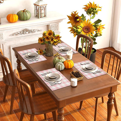 Spring Placemats Set of 4,Easter Summer Decorations for Home Decor