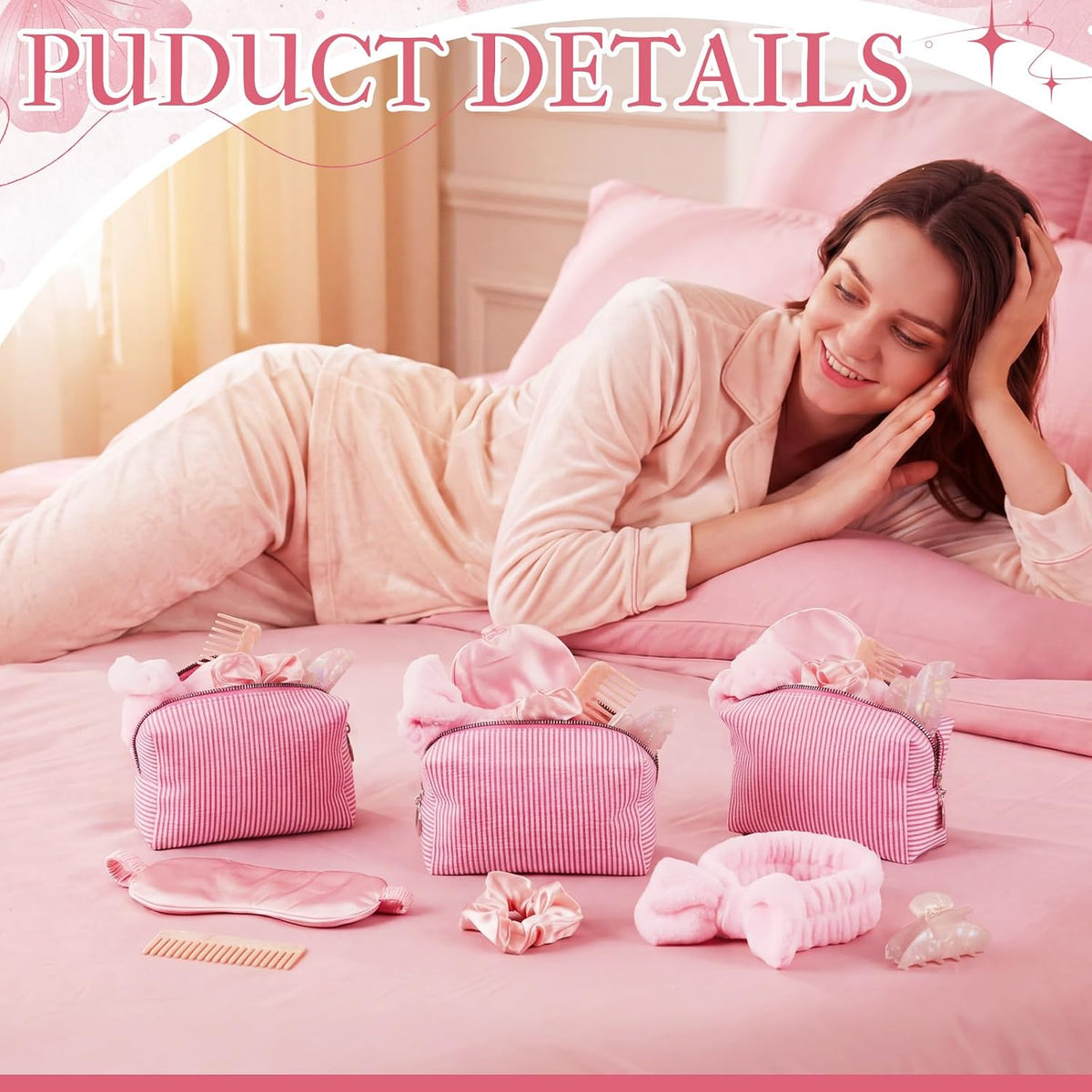 6 Set Pink Bridesmaid Proposal Gifts for Bachelorette Party Favors