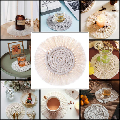 4PCS Macrame Coasters for Drinks