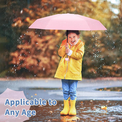 Travel Umbrella Portable Compact Umbrellas, Pocket Mini for Purse, Umbrellas for UV Sun & Rain Small for Backpack, Umbrella with Case Folding for Kids Women