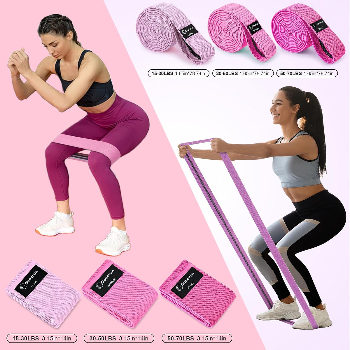 Pilates Ring Set Exercise Equipment, with Exercise Resistance Bands Set, Pilates Ball, Sliding Disks. Portable Home Gym - with Fitness Guide Poster