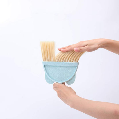 Mini Broom with Dustpan for Kids,Little Housekeeping Helper Set (Pink)