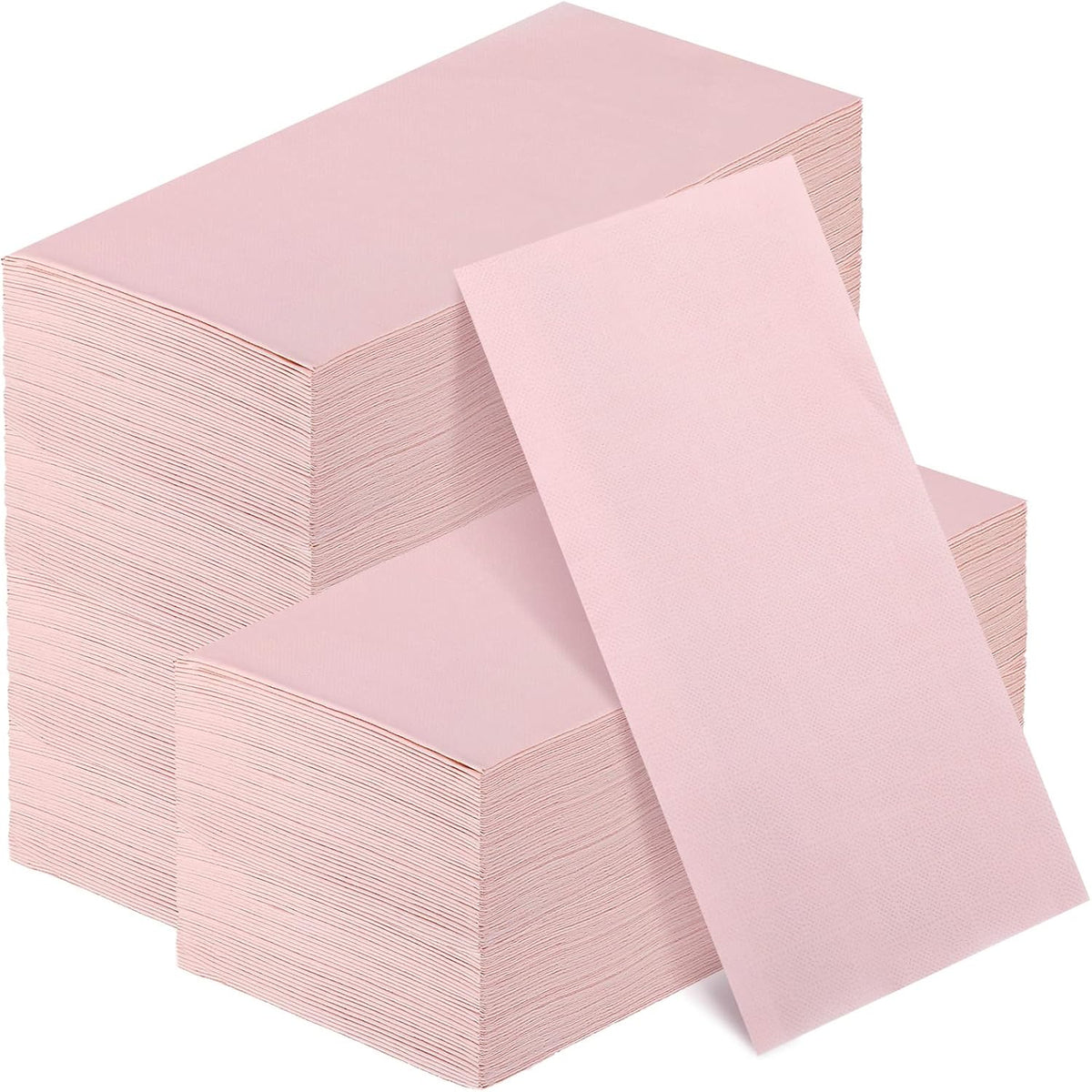 100 Pcs Light Pink Napkins Disposable 2 Ply Paper Dinner