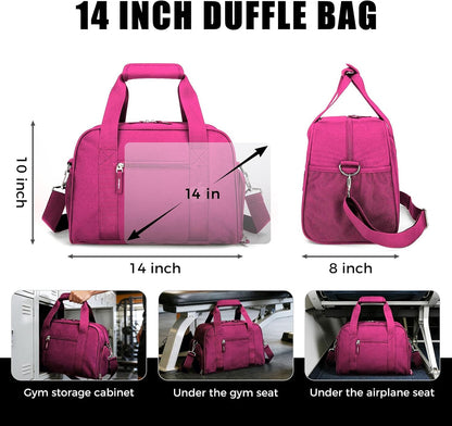 14 inch Small Gym Bag with Shoe Compartment