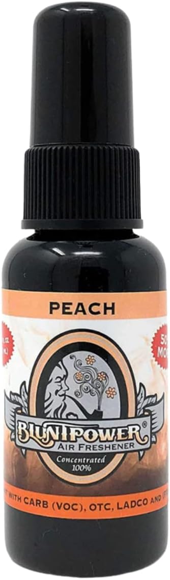 Peach Air Freshener Spray, Oil Based Concentrated Air Freshener and Oil Diffuser, Odor Eliminator and Room Deodorizer for Car, Room, Bathroom