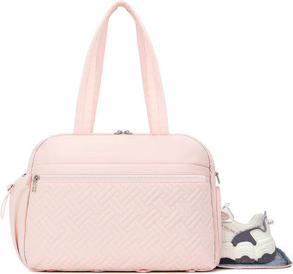 Gym Bag for Women, Lightweight Sport Workout Purse for Travel Pink