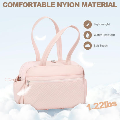 Gym Bag for Women, Lightweight Sport Workout Purse for Travel Pink