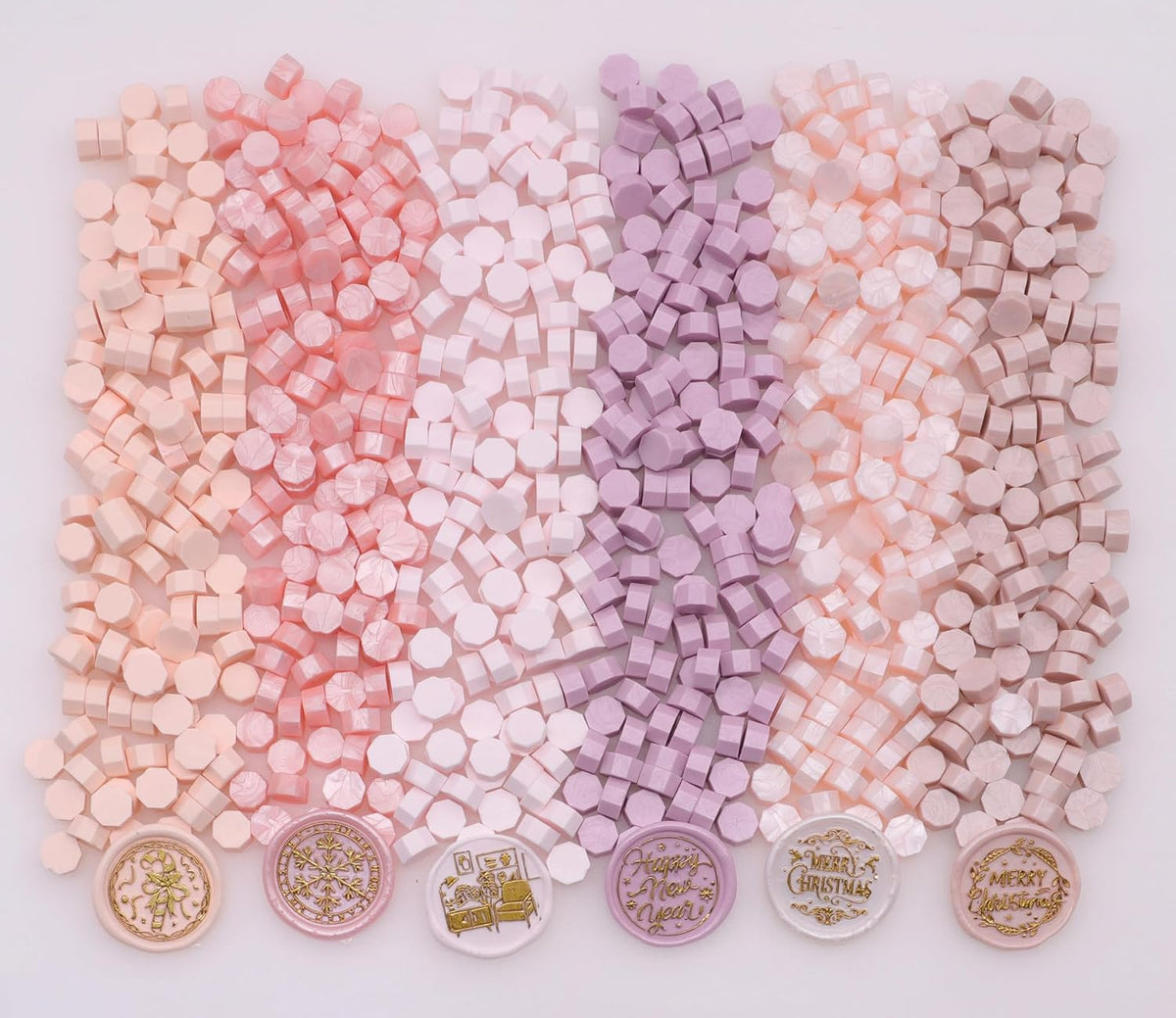 600Pcs Wax Seal Beads, Sealing Wax Beads for Waxseal Stamp, Waxsealbeads Set with 6 Colors Perfect for Giftsealing, Letter Sealing,Wedding Card, Envelopessealing (Pink)