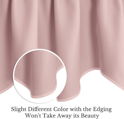 Lavender Pink Blackout Valance Tier for Girl's Room Baby Nursery