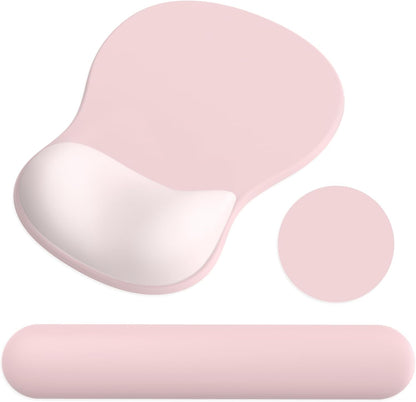 Ergonomic Mouse Pad with Wrist Rest and Keyboard Wrist Rest, Gel Mousepad