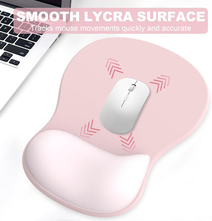 Ergonomic Mouse Pad with Wrist Rest and Keyboard Wrist Rest, Gel Mousepad