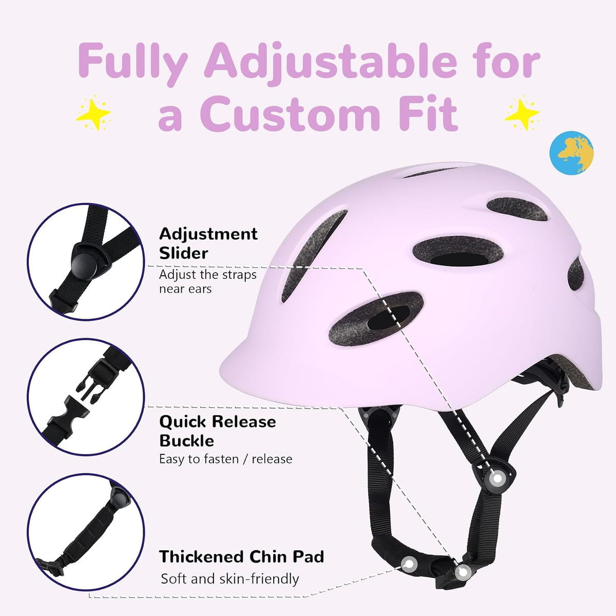 Kids/Youth Bike Helmet, for Boys Girls and Teenagers