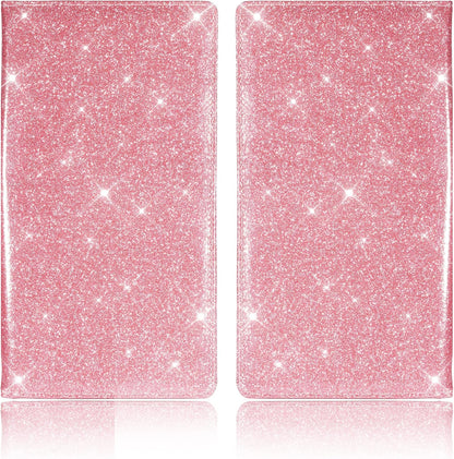 Car Registration & Insurance Card Holder, Glitter Pink