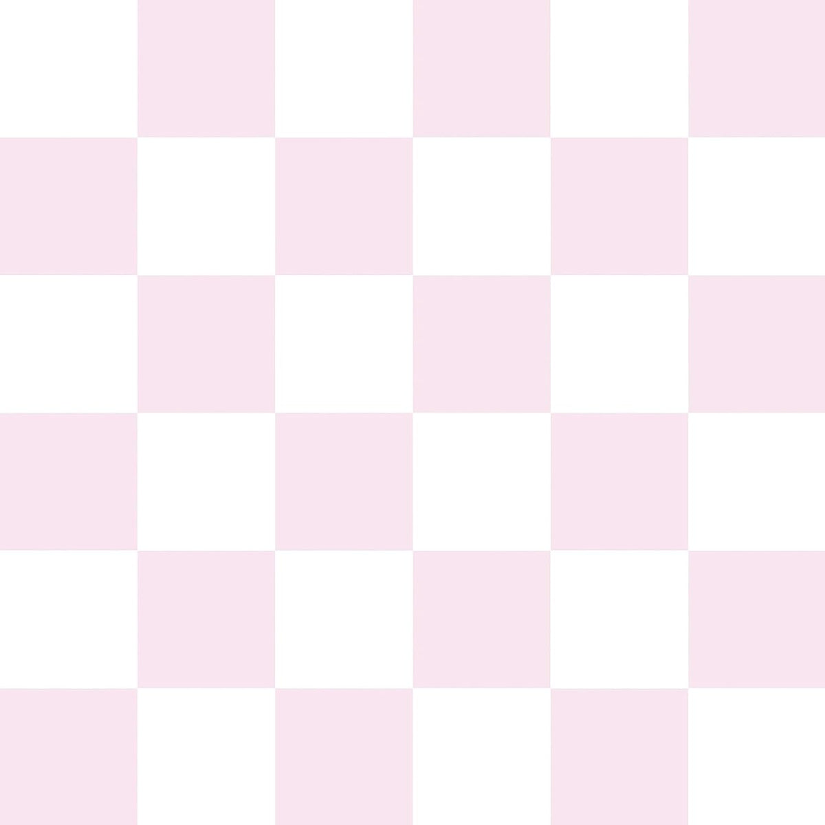 Pink Checkered Wallpaper Peel and Stick Pink White Modern Geometric Wallpaper Checkered Contact Paper Waterproof Funky Checkerboard Wallpapers for Girls Bedroom Countertops 17.5"x120"
