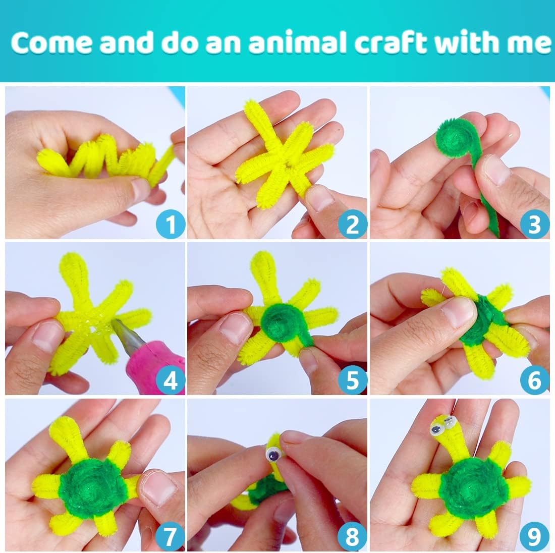 200pcs Pink Pipe Cleaners Bulk for Crafts
