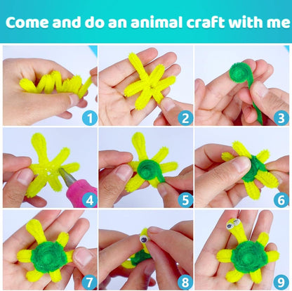 200pcs Pink Pipe Cleaners Bulk for Crafts
