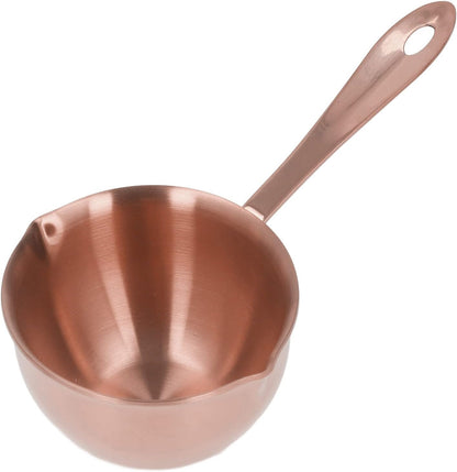 304 Stainless Steel Saucepan, Effective Home Cooking Pan for Hot Oil Spill Prevention for Chefs Stainless Steel (Rose Gold)