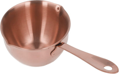 304 Stainless Steel Saucepan, Effective Home Cooking Pan for Hot Oil Spill Prevention for Chefs Stainless Steel (Rose Gold)