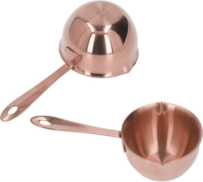 304 Stainless Steel Saucepan, Effective Home Cooking Pan for Hot Oil Spill Prevention for Chefs Stainless Steel (Rose Gold)