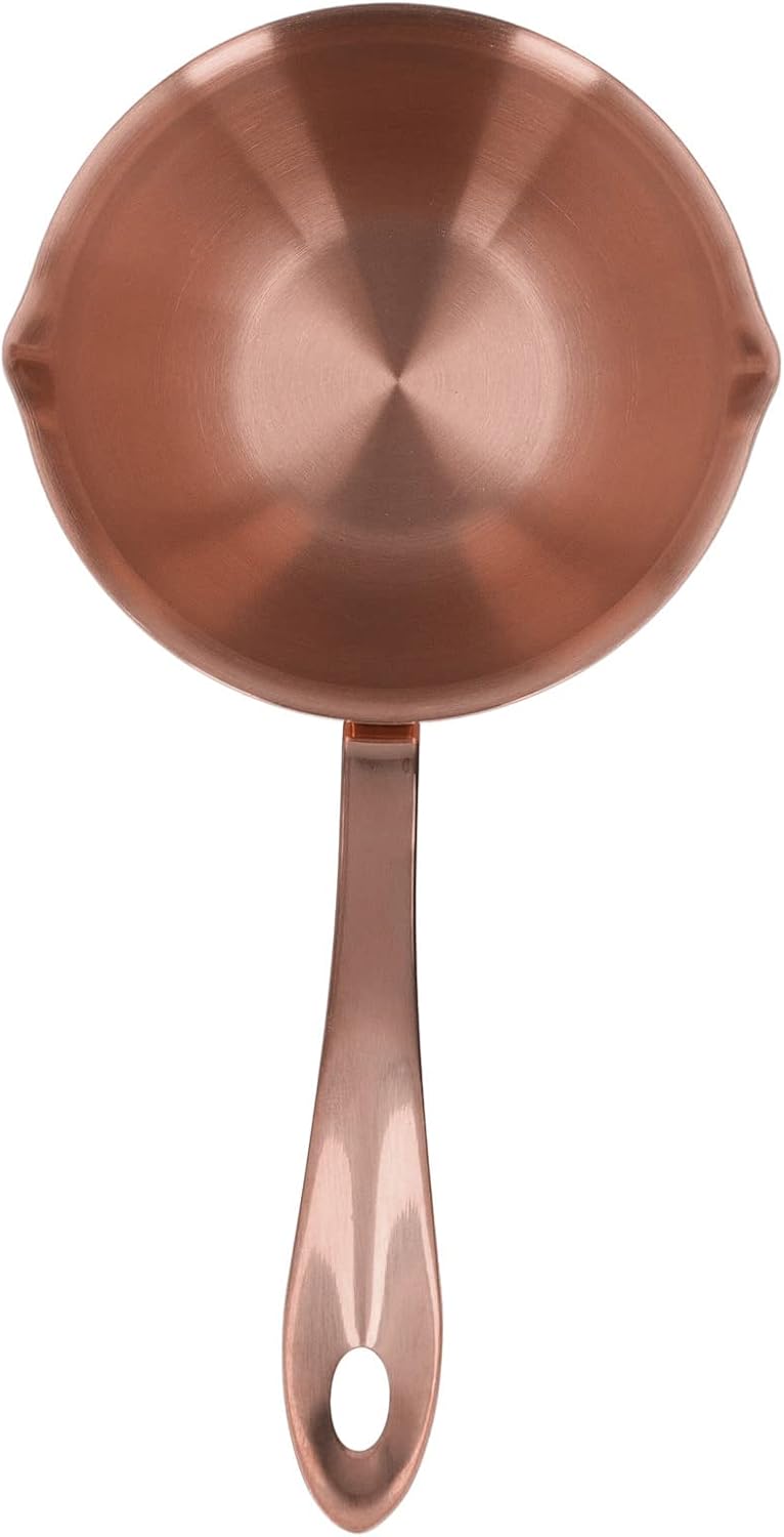 304 Stainless Steel Saucepan, Effective Home Cooking Pan for Hot Oil Spill Prevention for Chefs Stainless Steel (Rose Gold)