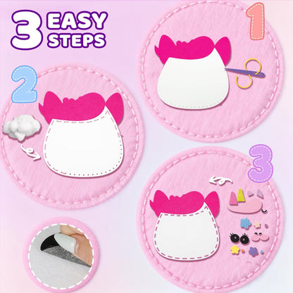 Unicorn Sewing Kit for Kids Ages 4-8| 9 Beginner Projects
