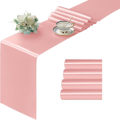 Blush Satin Table Runner 12x108 - 4 Pieces