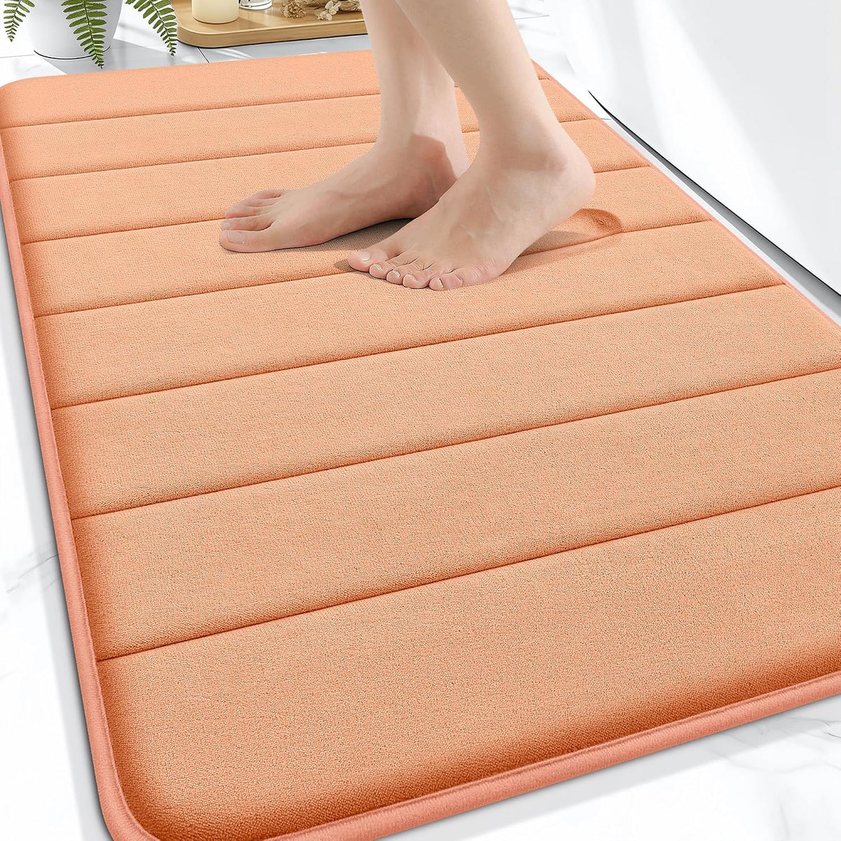 Memory Foam Bath Mat 30x20, Super Soft and Absorbent Bathroom Rugs
