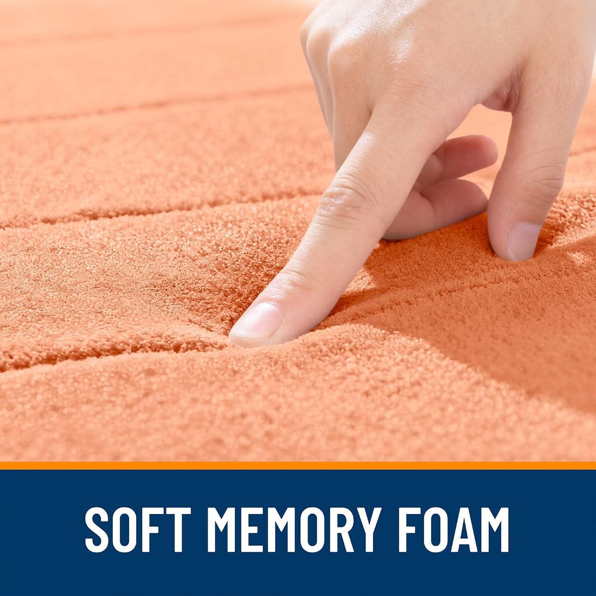 Memory Foam Bath Mat 30x20, Super Soft and Absorbent Bathroom Rugs