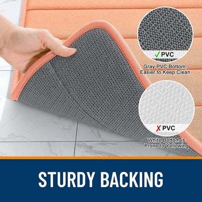 Memory Foam Bath Mat 30x20, Super Soft and Absorbent Bathroom Rugs